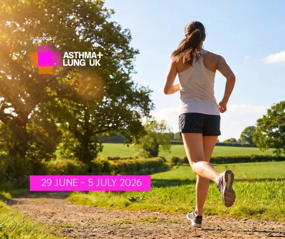 Woman running outdoors